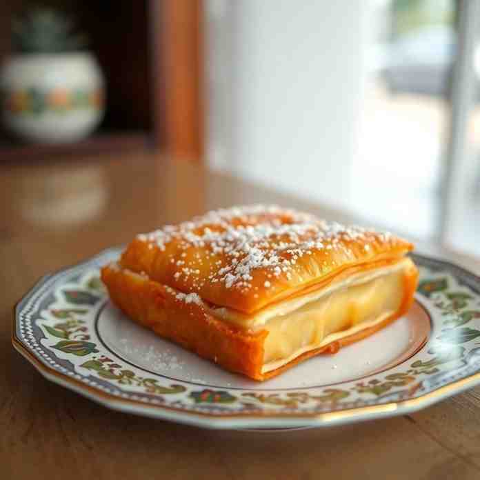 Kanafeh - Crispy Cheese Pastry Recipe Sweet